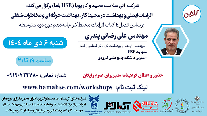 الزامات ایمنی و بهداشت در محیط کار، بهداشت حرفه ای و مخاطرات شغلی